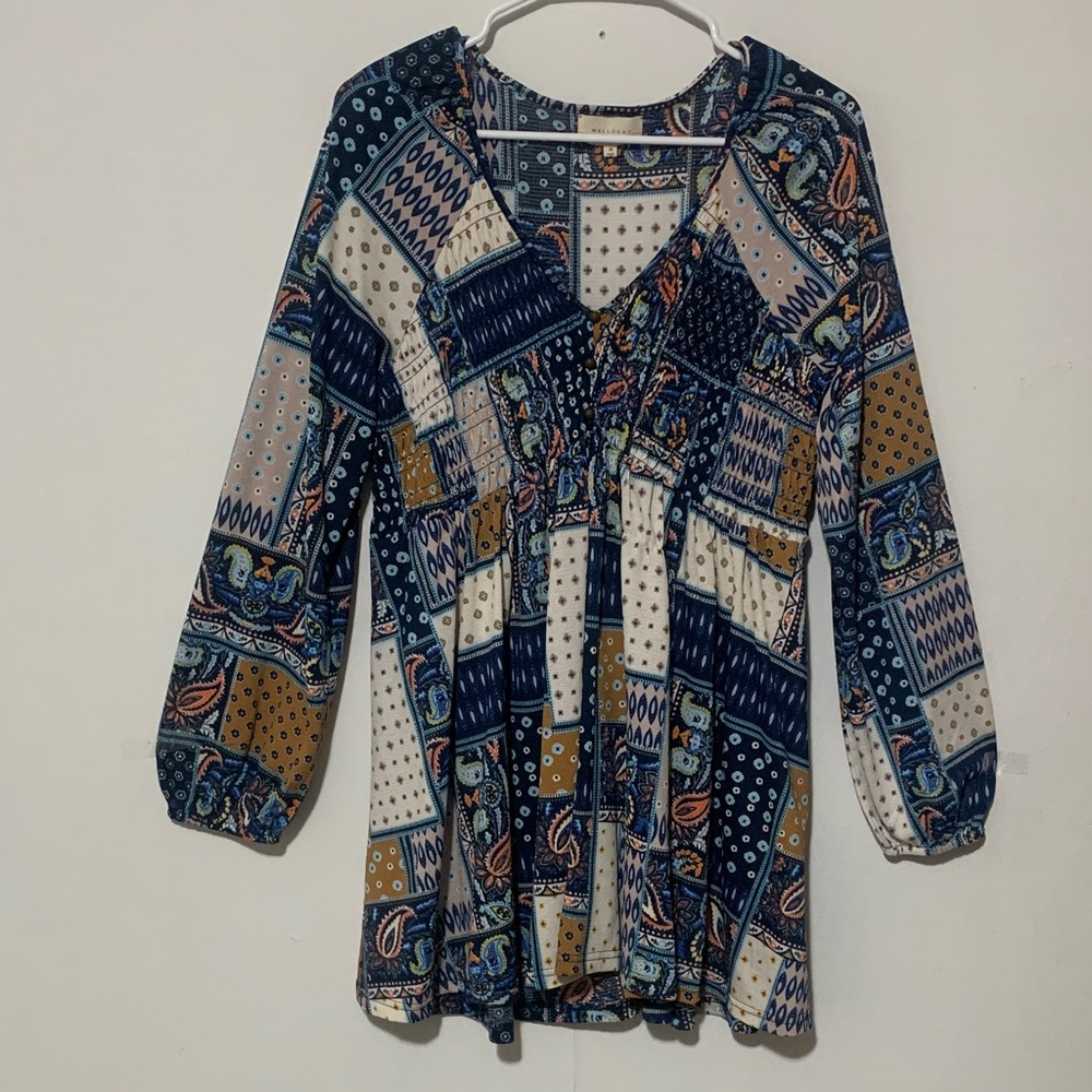 MELLODAY Multicolor Patchwork Dress